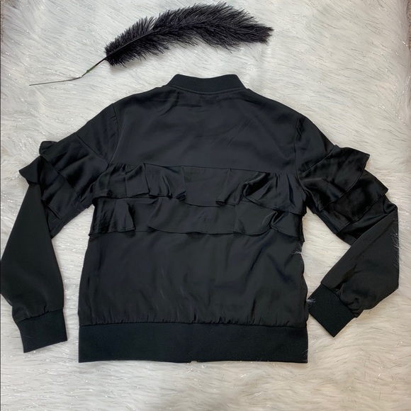 Express Black Ruffles Jacket - Picture 4 of 4